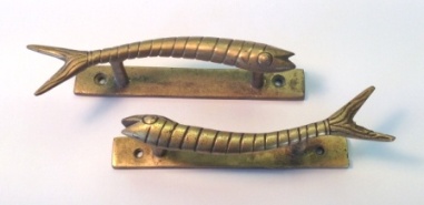 Brass Fish Handle Pulls & Knobs Style 4